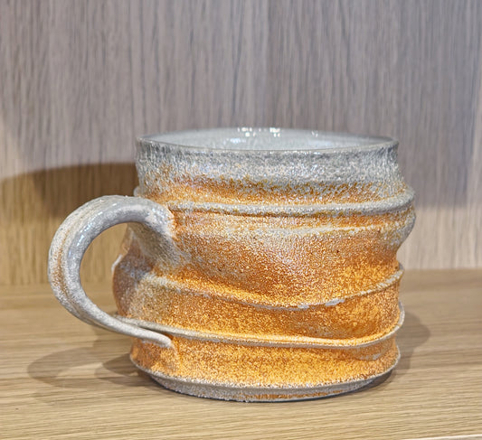 Soda Fired Mug 'Dave's Snow'